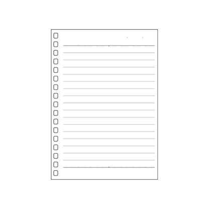 オープンリングノート・ツイストノート＜適合リーフ＞Ａ罫　Ａ６