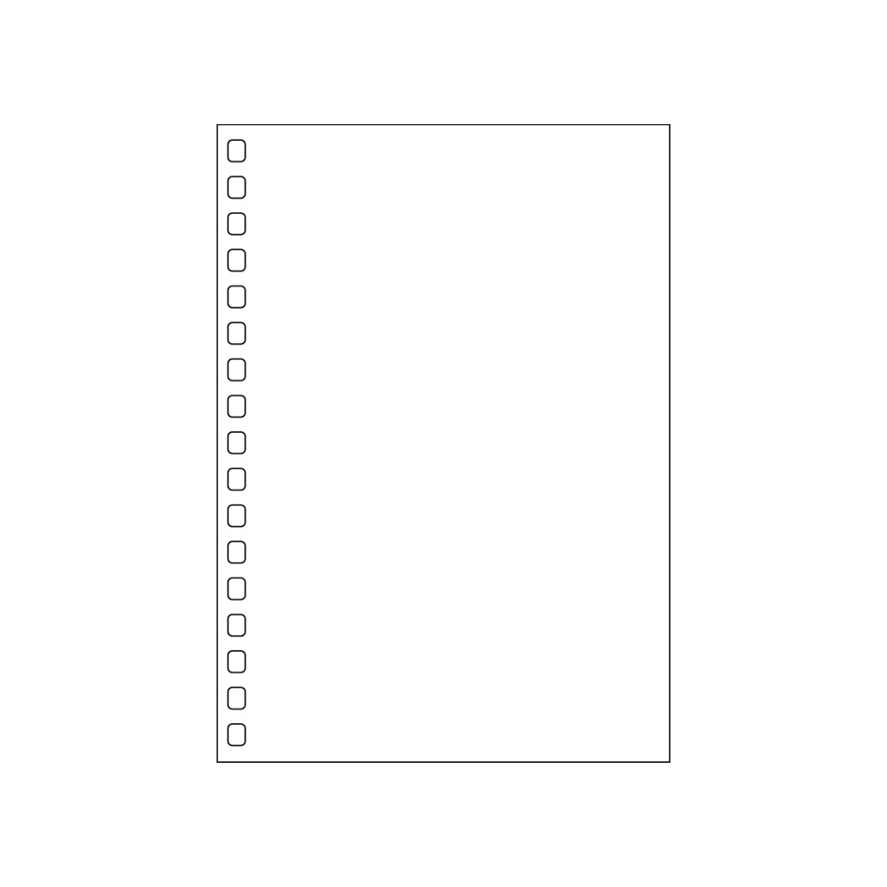 オープンリングノート・ツイストノート＜適合リーフ＞無地　Ａ６