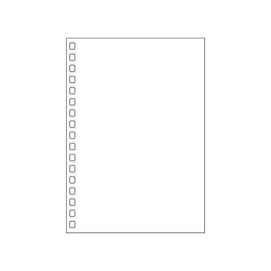 オープンリングノート・ツイストノート＜適合リーフ＞無地　Ａ６